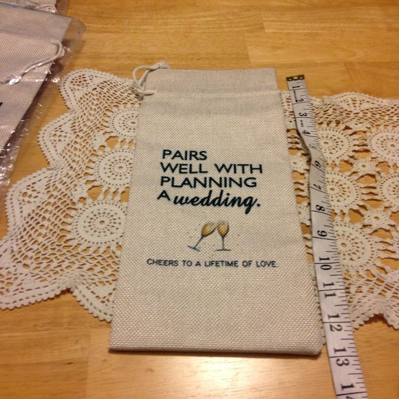 Wedding Planner Wine Gift Bags, pair with bubbly - Picture 3 of 3